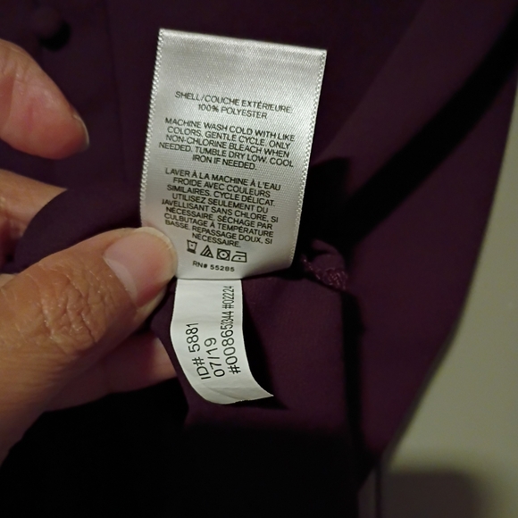 Express Women's Burgundy Blouse - Picture 7 of 8